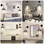 Industrial Metal Wall Lights, Set of 2 – A Matching Pair for Both Sides – Image 5