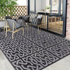 Reversible Outdoor Rug in Polypropylene – Two Patterns in One – Image 6