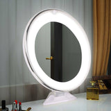 Makeup Mirror with 10x Magnification – 14 Daylight LEDs and a Suction Cup