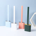 Flexible Silicone Toilet Brush with Holder – Reaches Deep into the Bowl – Image 3