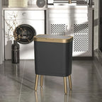 Slim Trash Can with Flip Lid on Feet – Fits the Gap Beside a Cabinet – Image 11