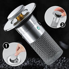 Stainless Steel Drain Stopper – Doubles as a Hair Catcher – Image 1