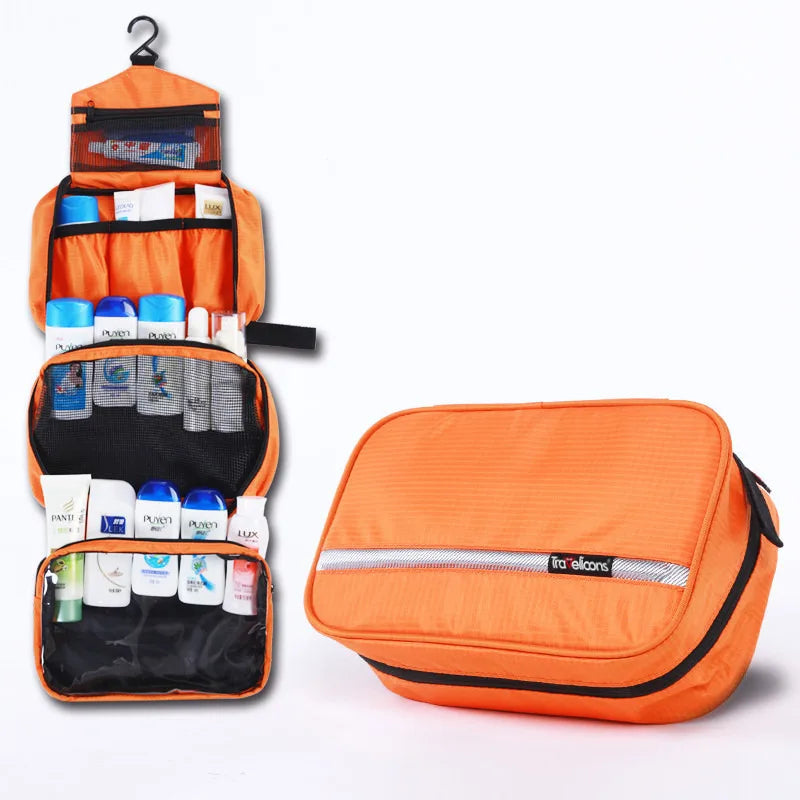 Kulturtasche aus wasserdichtem Nylon – Innenfächer und Außentasche – Bild 5