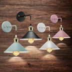 Industrial Metal Wall Lights, Set of 2 – A Matching Pair for Both Sides – Image 1