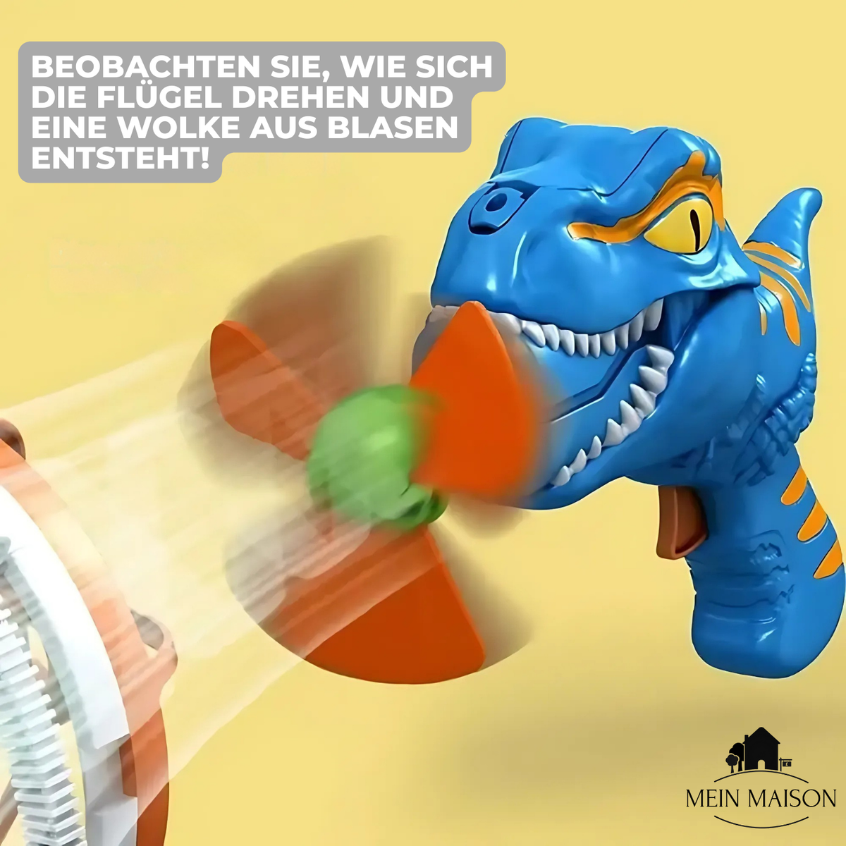 Seifenblasenmaschine in Dinoform – über tausend Blasen pro Minute – Bild 9