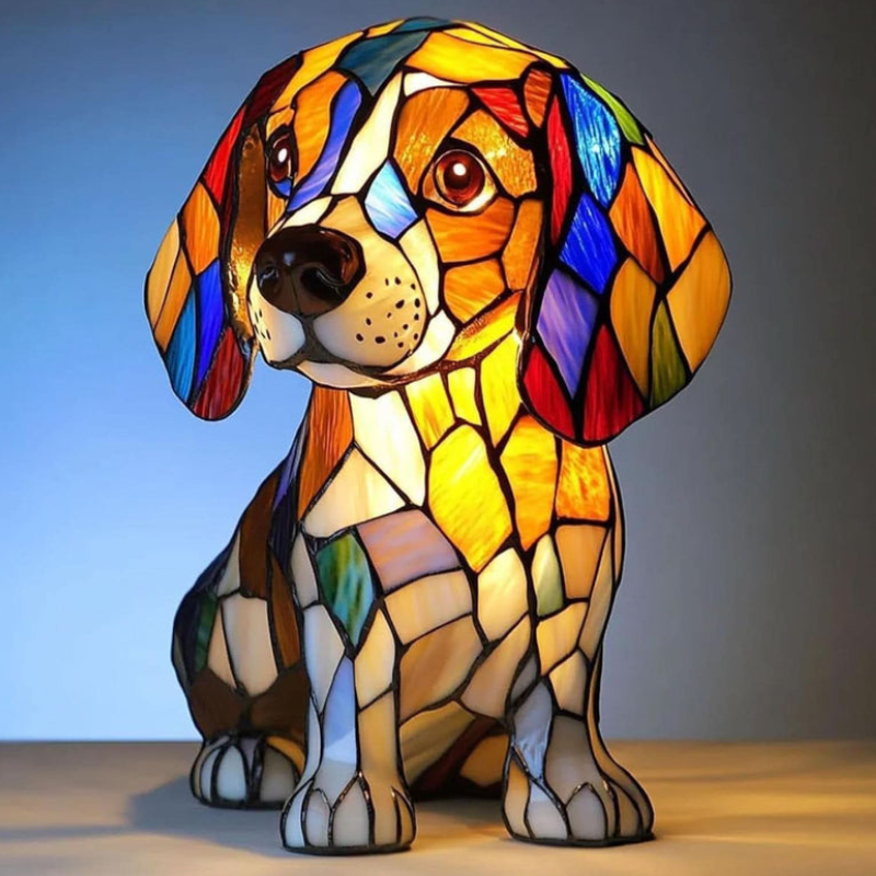 Nachtlampe als Hundefigur – warmweißes Licht, über USB betrieben – Bild 1