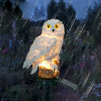 Solar Owl Pathway Light – Stakes Straight into the Ground – Image 2