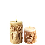3D Christmas Candle Mold in Silicone