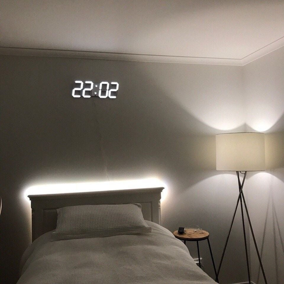 3D LED Digital Wall Clock