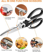Take-Apart Kitchen Shears in Stainless Steel – Clean Right into the Hinge – Image 5