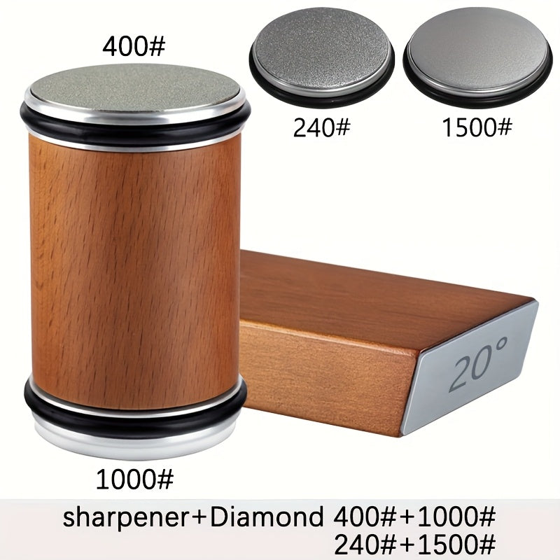 Diamant-Schleifstein mit Winkelhalter – hält das Messer im Winkel – Bild 3