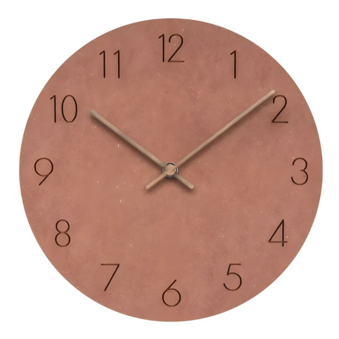 Wanduhr mit Holzzeigern – Zifferblatt ohne Zahlen – Bild 5