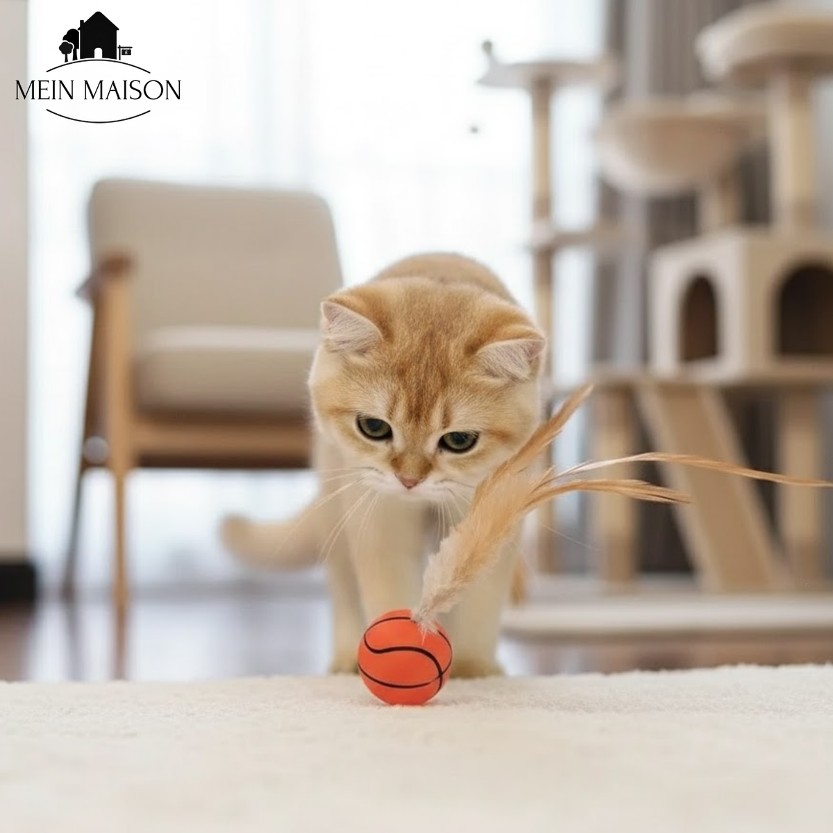 Sprungball für Katzen – rollt unberechenbar, ohne Batterien – Bild 3