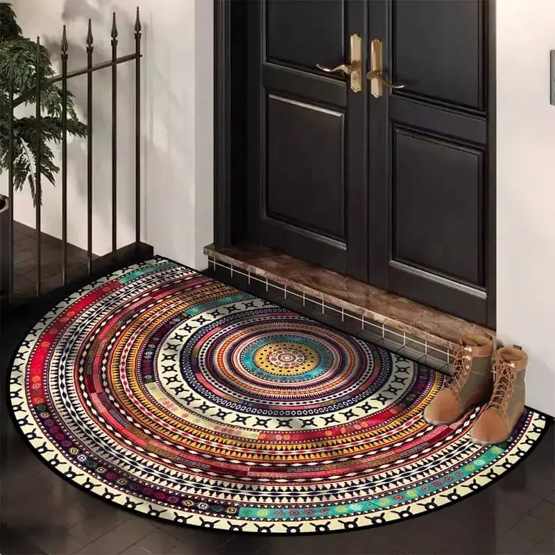 Halbmond-Fußmatte im Boho-Muster – einen Zentimeter flach – Bild 3