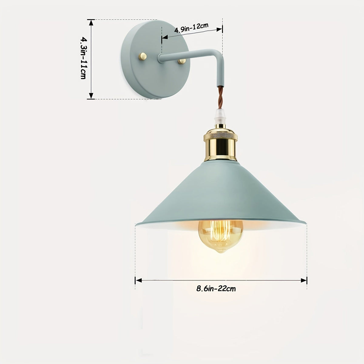 Wandleuchten im Doppelpack – Metall im Industriestil – Bild 7