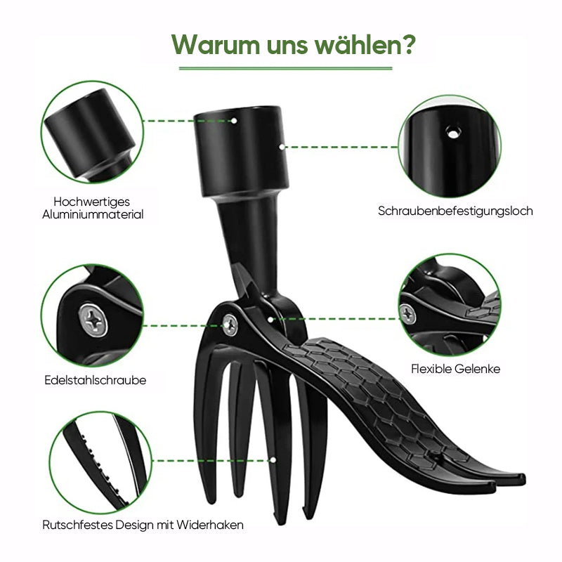 Unkrautstecher aus Edelstahl – zieht die Wurzel mit heraus – Bild 11