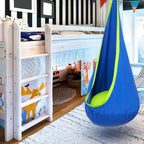 Hanging Chair in Cotton Blend – Indoor and Outdoor Seat That Frees Up the Floor – Image 9