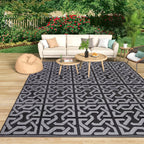 Reversible Outdoor Rug in Polypropylene – Two Patterns in One – Image 4