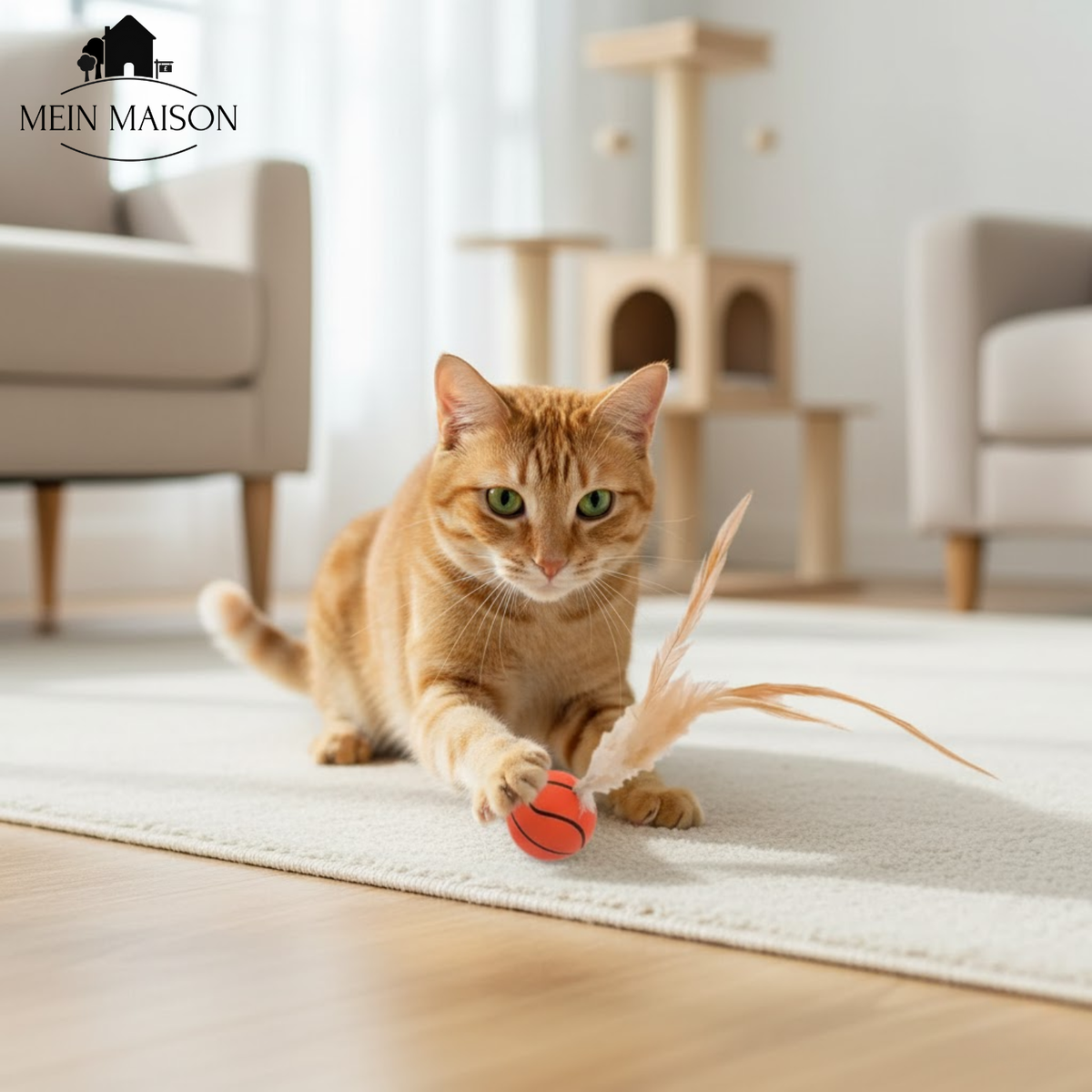 Sprungball für Katzen – rollt unberechenbar, ohne Batterien – Bild 4