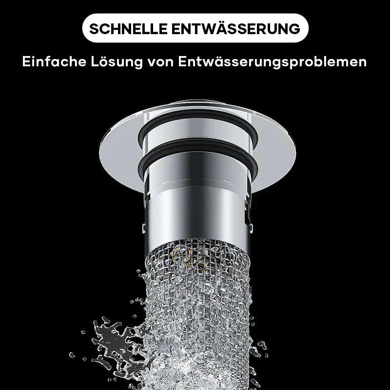 Abflussstopfen aus Edelstahl – dient zugleich als Haarsieb – Bild 5