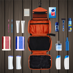 Toiletry Bag in Waterproof Nylon – Inner Pockets and Outer Pocket – Image 8