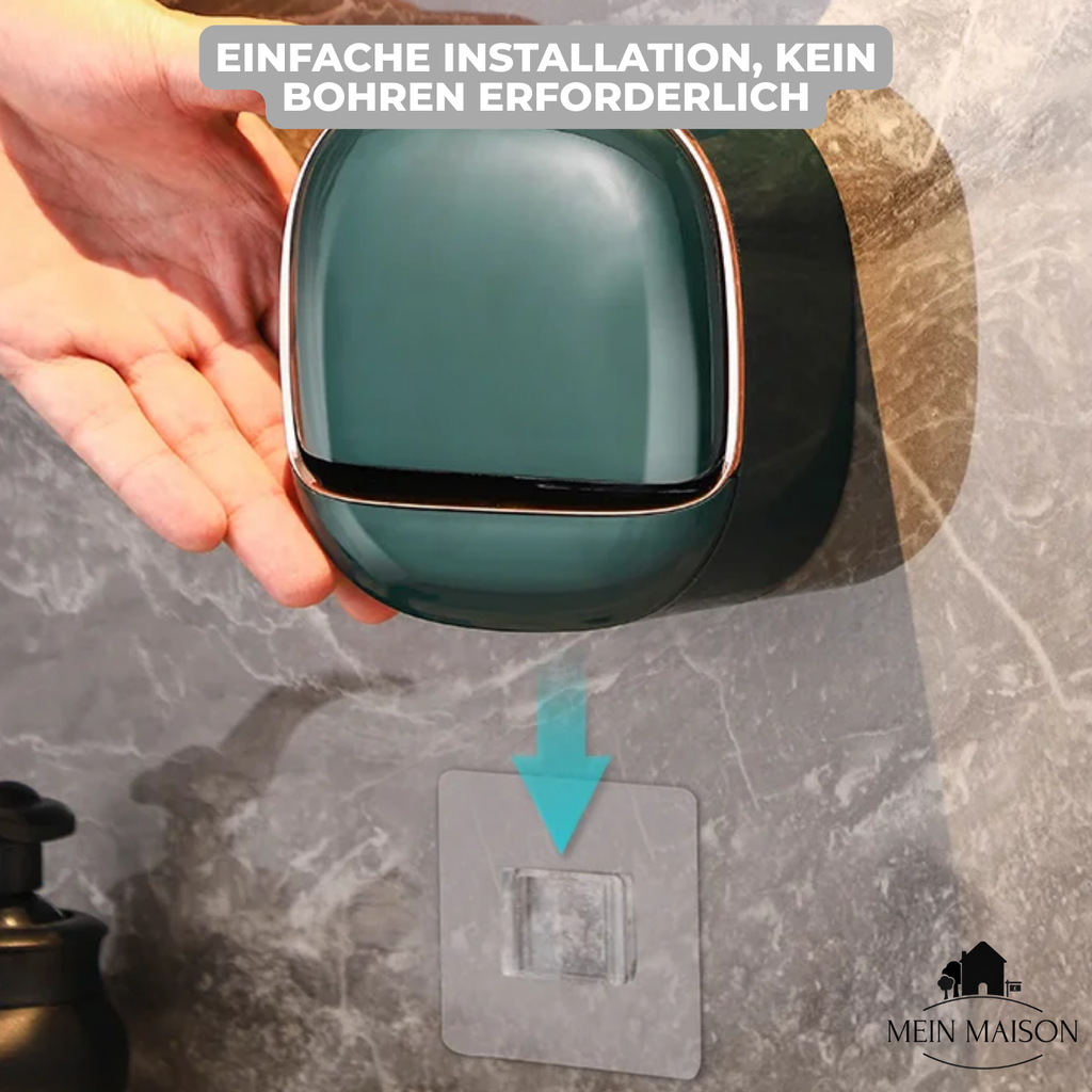 Seifenbox für die Wand – mit Deckel und Abtropfschale – Bild 10