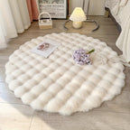 Round Bubble-Texture Rug – High, Soft Pile Underfoot – Image 7