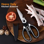 Take-Apart Kitchen Shears in Stainless Steel – Clean Right into the Hinge – Image 3