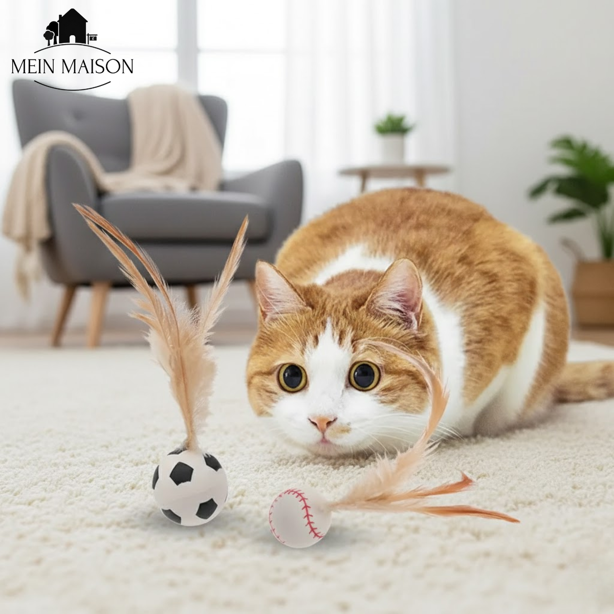 Sprungball für Katzen – rollt unberechenbar, ohne Batterien – Bild 2