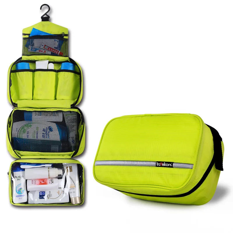 Kulturtasche aus wasserdichtem Nylon – Innenfächer und Außentasche – Bild 1