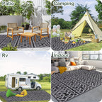 Reversible Outdoor Rug in Polypropylene – Two Patterns in One – Image 2