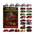 Fire Truck Advent Calendar 2026 with 24 Toy Vehicles – A New Rescue Toy Each Day – Image 1