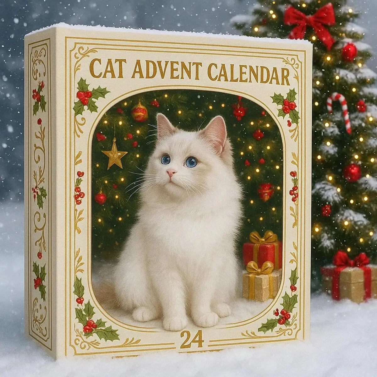 Cat Advent Calendar 2026 with 24 Acrylic Kitten Ornaments – A New Cat for the Tree Daily – Image 4