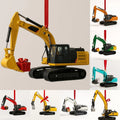 Construction Vehicle Advent Calendar 2026 with 24 Acrylic Ornaments – Diggers for the Tree – Image 1