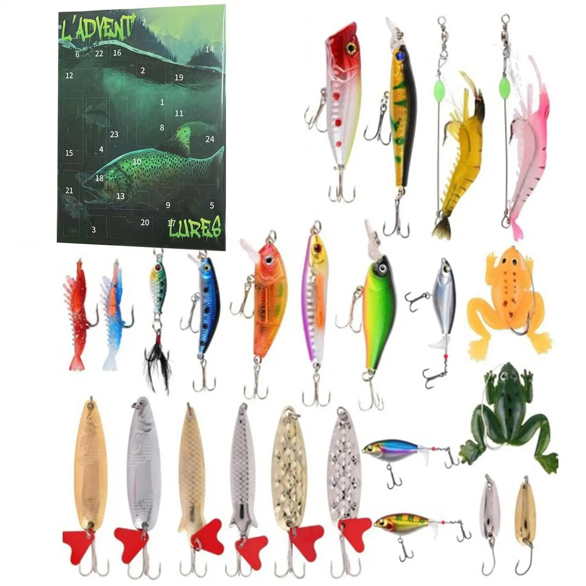Fishing Lure Advent Calendar 2026 with 24 Baits – New Tackle for the Season Ahead – Image 4