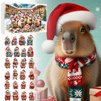 Capybara Advent Calendar 2026 with 24 Acrylic Charms – For the Tree, Backpack or Car – Image 2