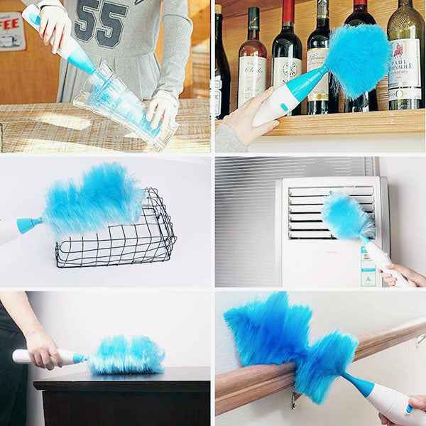 Rotating Duster with Telescopic Handle – Traps Dust Instead of Spreading It – Image 2