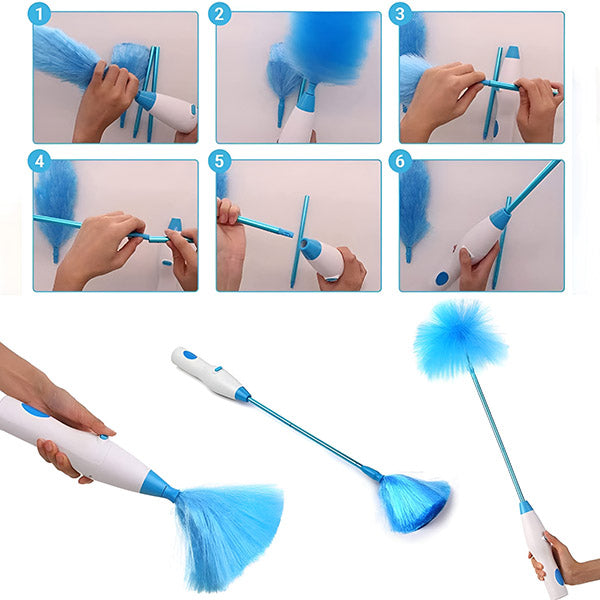 Rotating Duster with Telescopic Handle – Traps Dust Instead of Spreading It – Image 6