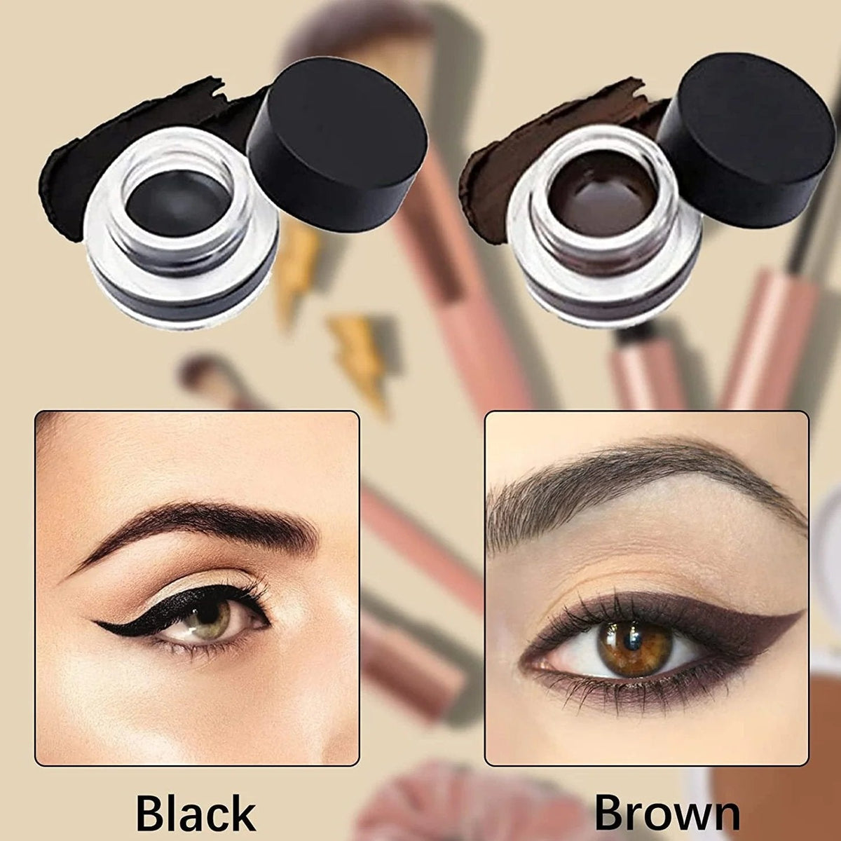 Eyeliner-Stift mit feiner Spitze – wischfest, vegan formuliert – Bild 6