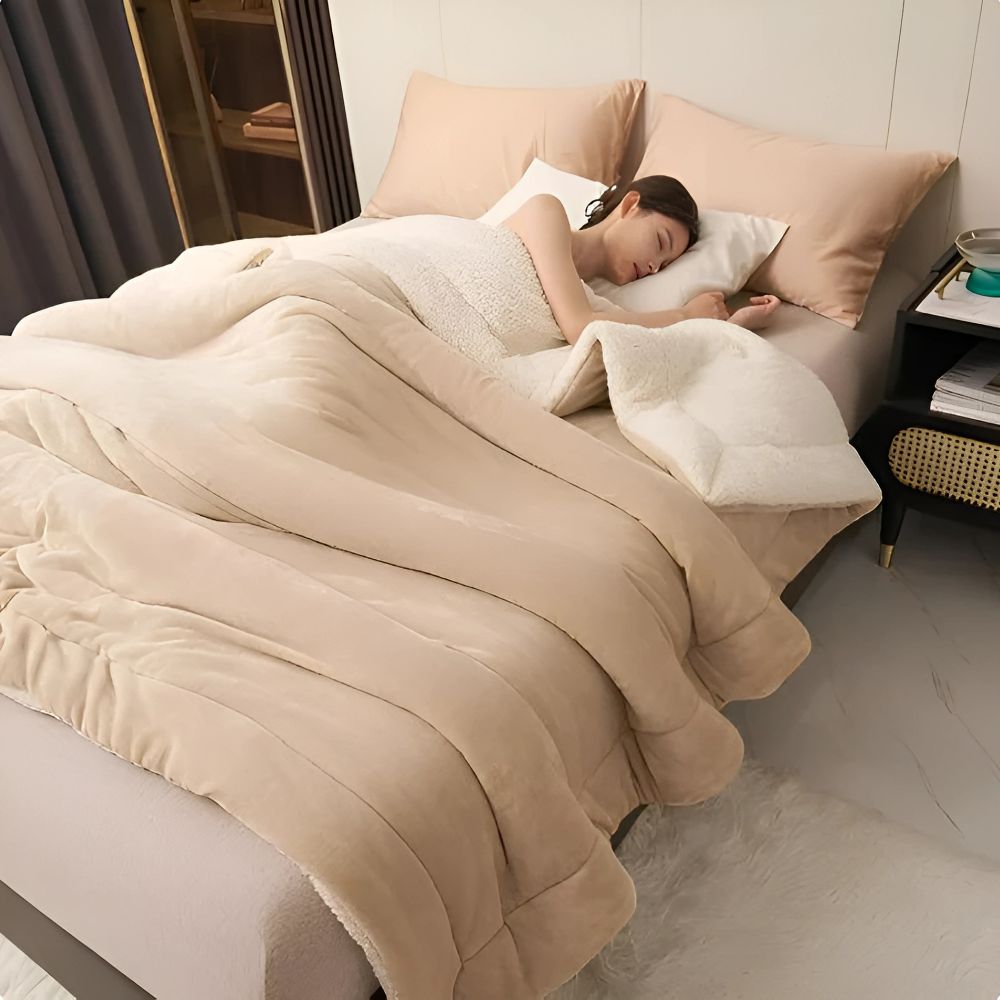 Kuscheldecke aus Fleece – in neun Farben und drei Größen – Bild 1