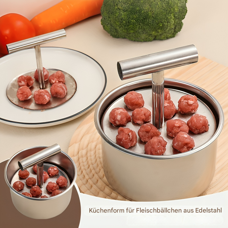 Formhilfe für Hackbällchen – zwölf Stück in einem Zug, gleich groß – Bild 6