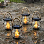 Solar Lantern with Flickering Flame Effect – Turns On by Itself at Dusk – Image 4