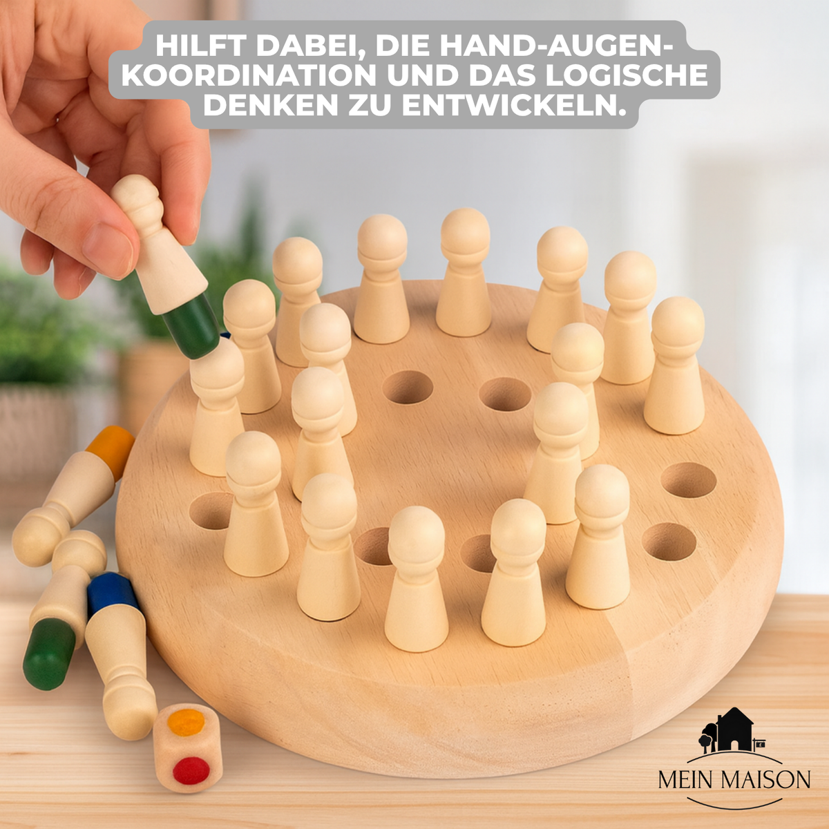 Gedächtnisspiel aus Holz – für Kinder ab drei Jahren – Bild 7