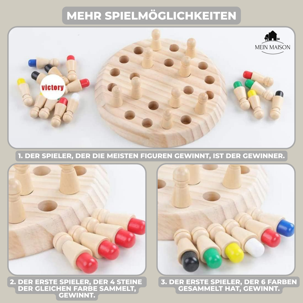 Gedächtnisspiel aus Holz – für Kinder ab drei Jahren – Bild 6