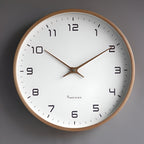 Wooden Frame Wall Clock with Silent Movement – No Ticking at Night – Image 1