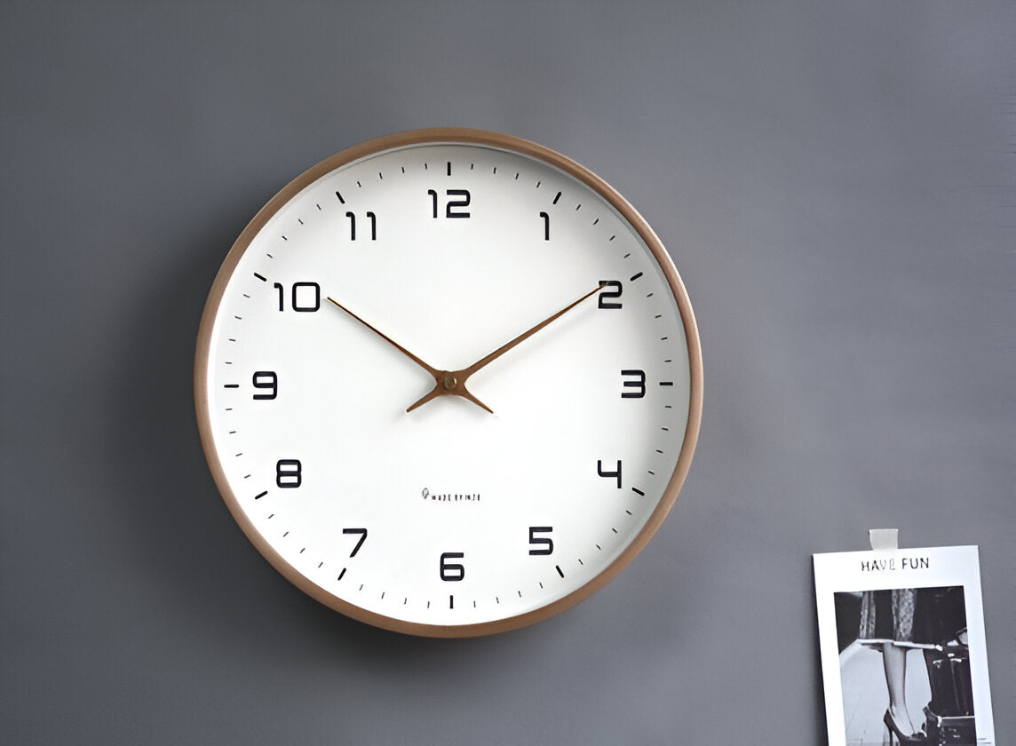 Wooden Frame Wall Clock with Silent Movement – No Ticking at Night – Image 6