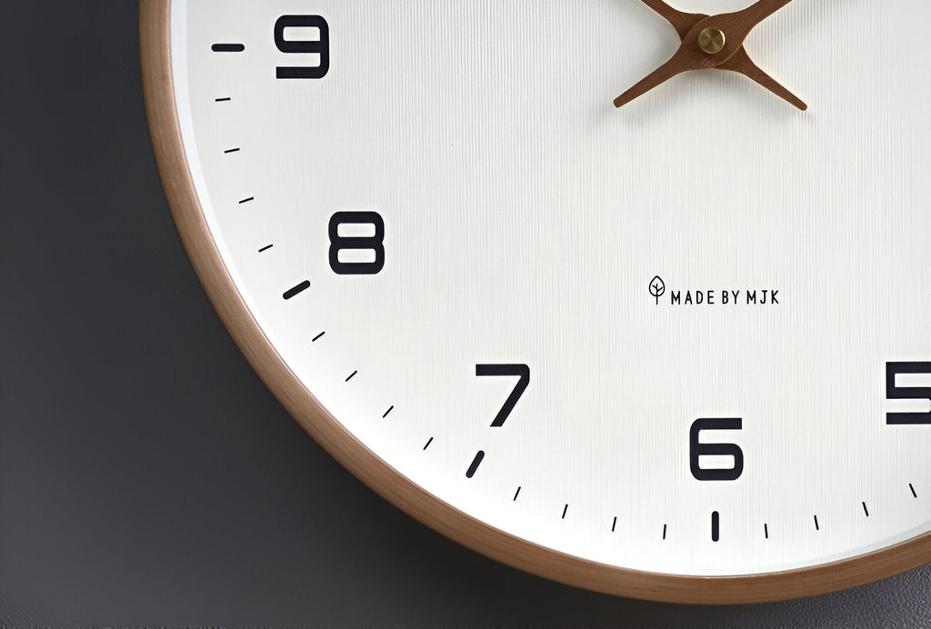 Wooden Frame Wall Clock with Silent Movement – No Ticking at Night – Image 7