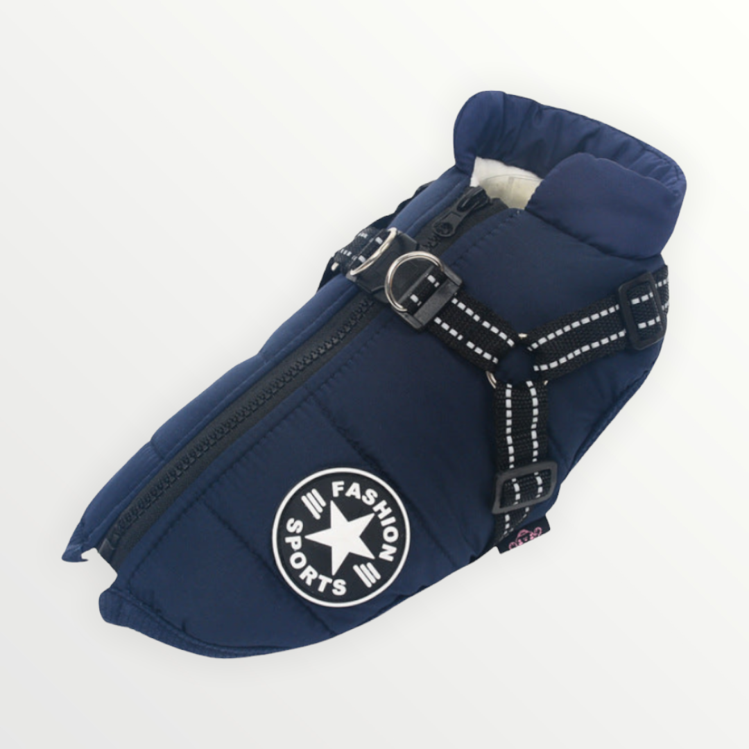 Hundejacke mit eingearbeitetem Geschirr – wind- und wasserabweisend – Bild 10