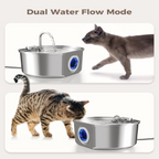Stainless Steel Cat Water Fountain – 2.6 qt, Quiet Pump – Image 11