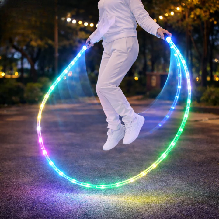 Springseil mit Leuchteffekt – zieht im Sprung einen Lichtkreis – Bild 12